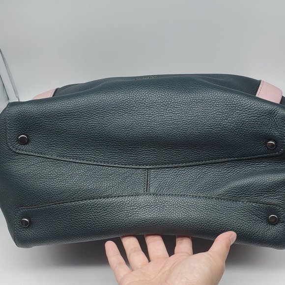 Coach Hadley Hobo in Colorblock 76088 Pine Green Aurora Multi - Picture 5 of 8